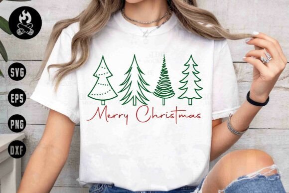 Download Merry Christmas Trees SVG PNG - Svg Collection