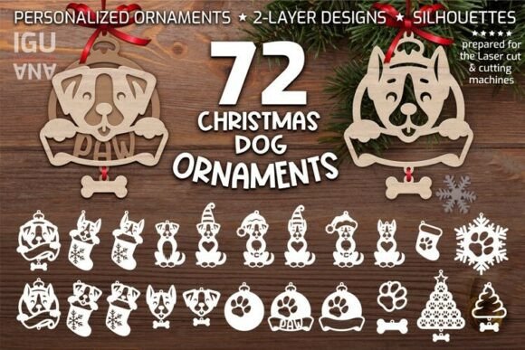 Download Personalized Christmas Dog Ornaments SVG - Svg Collection
