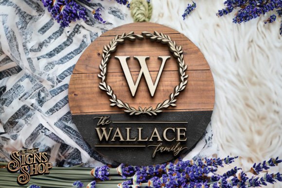 Download Family Monogram Wreath | SVG Family Sign - Svg Collection