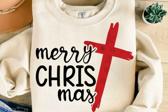 Download Merry Christmas Cross SVG, Christmas SVG - Svg Collection