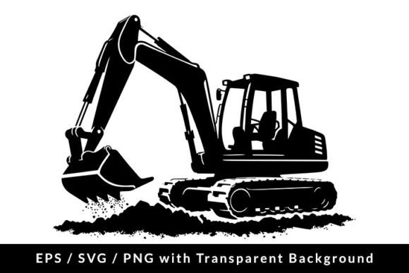 Download Excavator Silhouette SVG PNG EPS - Svg Collection