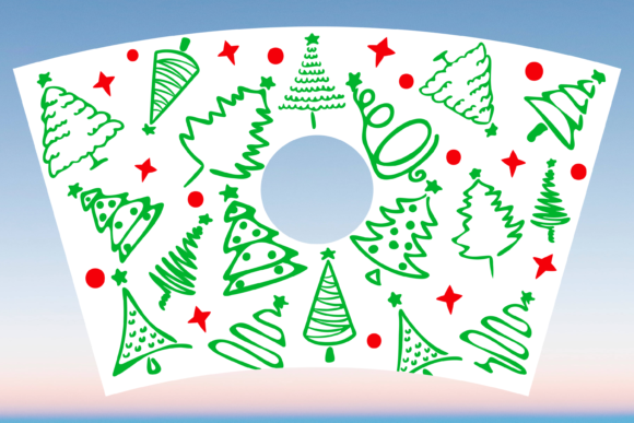 Download Christmas Trees Starbucks Cup Wrap Svg - Svg Collection