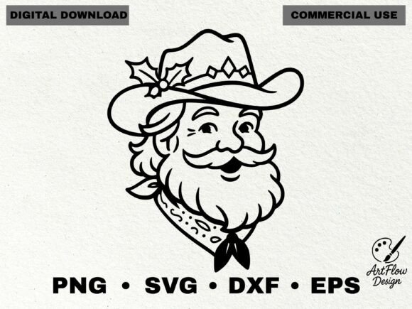 Download Cowboy Santa SVG - Svg Collection