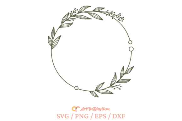 Download Floral Wreath Svg, Circle Frame Svg - Svg Collection