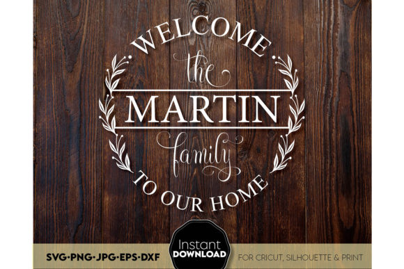 Download Family Monogram Sign SVG Split Last Name - Svg Collection