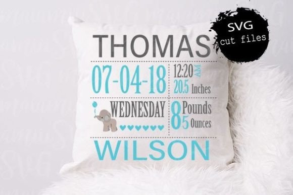 Download Baby Birth Announcement, Newborn Svg - Svg Collection