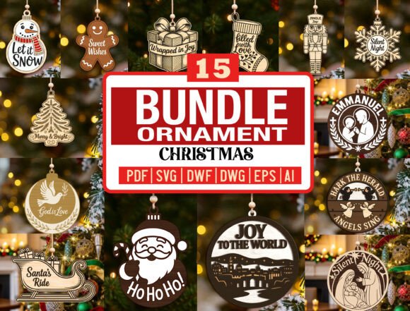 Download 15 Christmas Ornament SVG Bundle Winter - Svg Collection