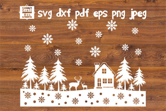 Download Christmas Scene Svg, Christmas Landscape - Svg Collection
