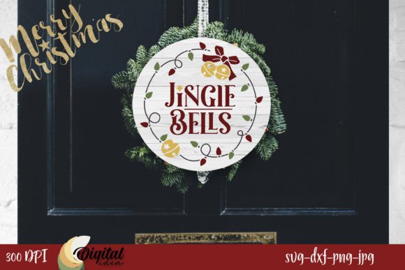 Download Jilgle Bells | Christmas Round Sign SVG - Svg Collection