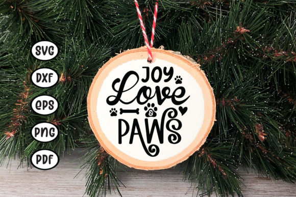 Download Joy Love and Paws, Pet Ornament SVG - Svg Collection
