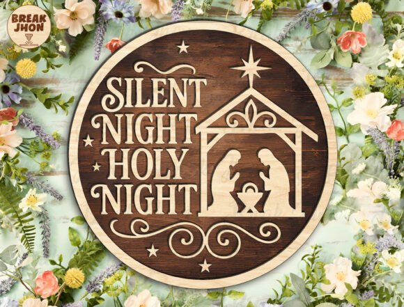 Download Nativity Christmas Door Hanger Svg - Svg Collection