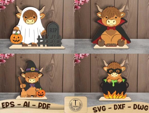Download Halloween Highland Cow SVG Bundle - Svg Collection
