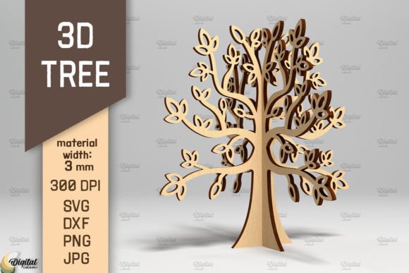 Download 3D Tree SVG. Standing Tree Laser Cut - Svg Collection