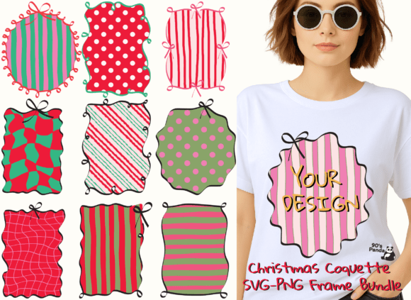Download Christmas Coquette SVG-PNG Frame Bundle - Svg Collection