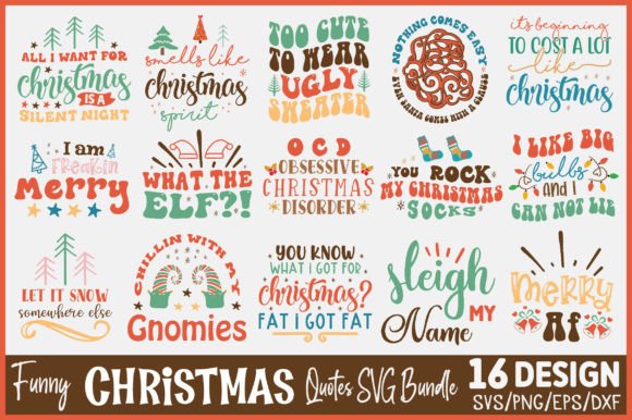 Download Funny Christmas Quotes SVG Bundle - Svg Collection