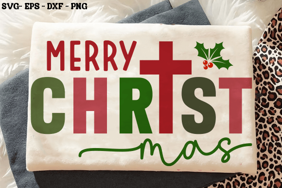 Download Merry Christmas Cross SVG, Holiday Jesus - Svg Collection