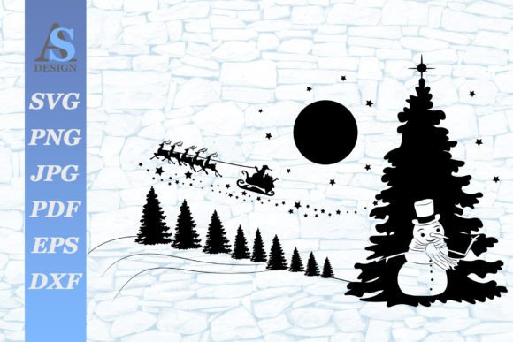 Download Snowman and Santa Claus SVG - Svg Collection
