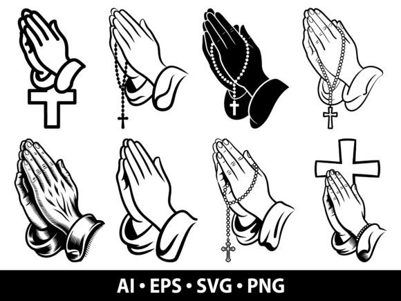 Download Praying Hands SVG Bundle - Svg Collection