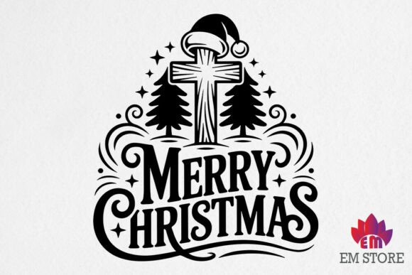 Download Religious Merry Christmas Cross SVG - Svg Collection