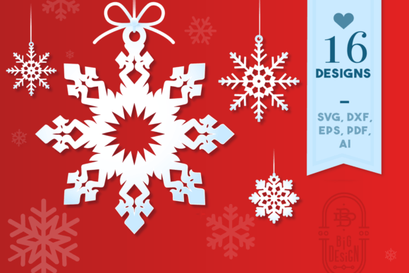 Download 32 Christmas Snowflake Ornaments SVGs - Svg Collection