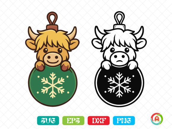 Download Festive Ornament Cow Svg - Svg Collection