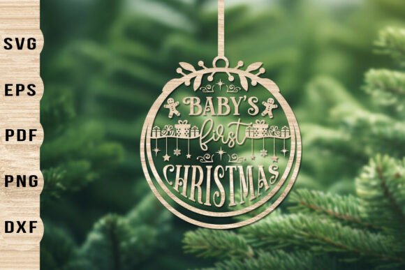 Download Baby's First Christmas Ornament SVG - Svg Collection