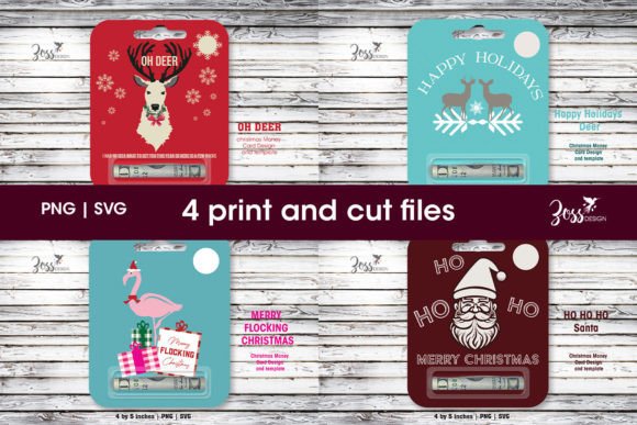 Download Christmas Lip Balm Money Card SVG - Svg Collection