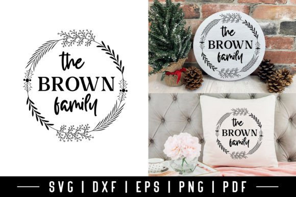 Download Christmas Family Wreath SVG - Svg Collection