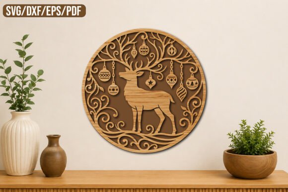 Download Christmas Deer Tree Laser Cut SVG - Svg Collection